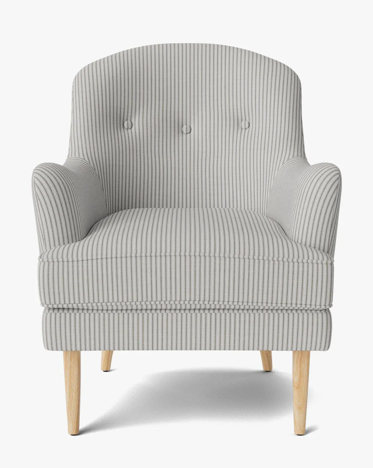 Hollis Lounge Chair - Taupe, Heritage White Oak product