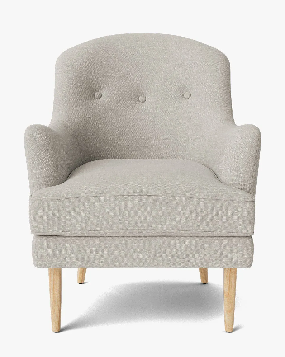 Hollis Lounge Chair - White, Heritage White Oak product