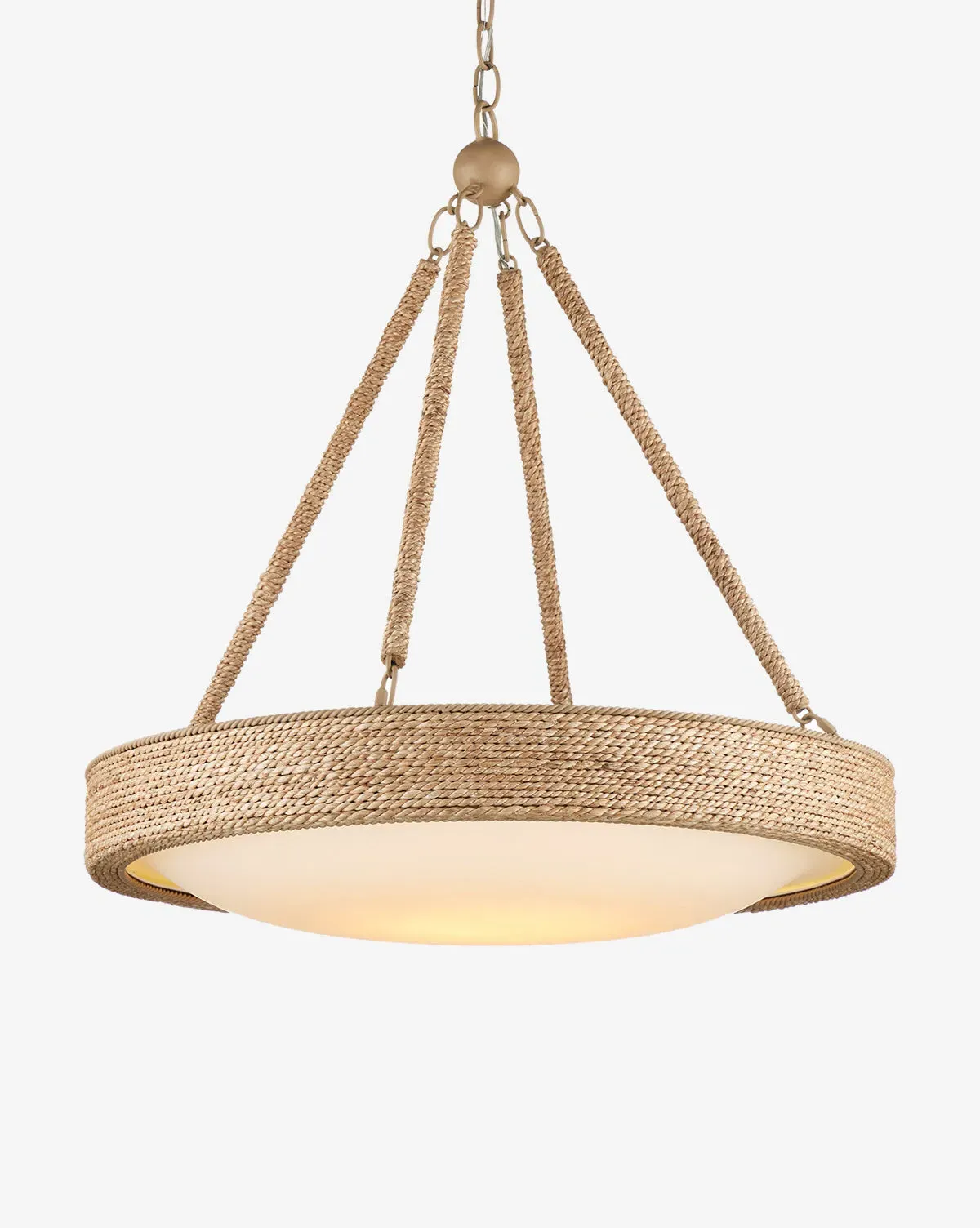 Hopscotch Chandelier - Abaca Rope, Glass product