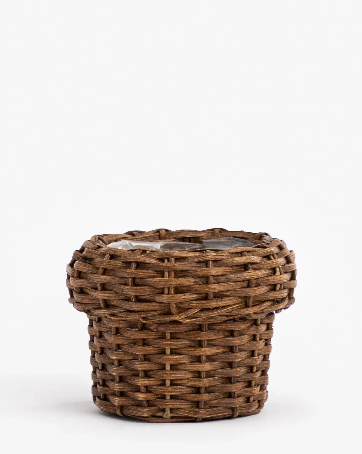 Huger Small Woven Planter - Walnut, Wicker product