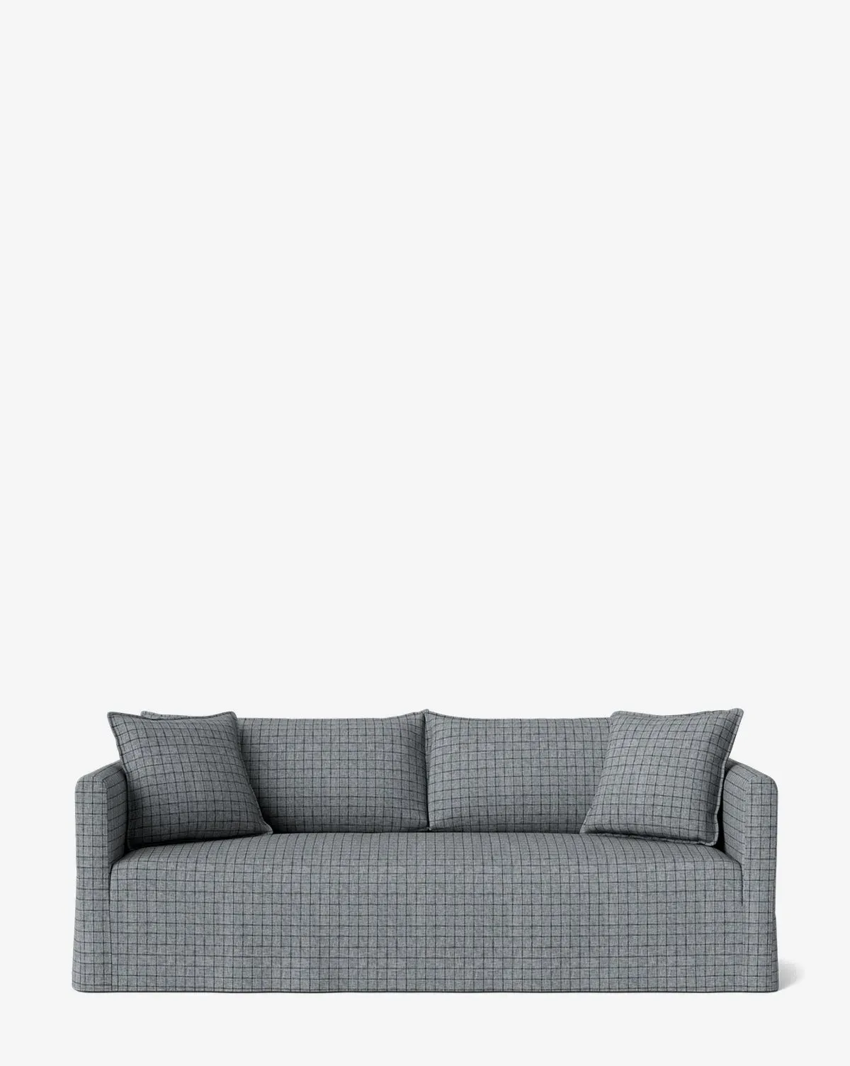 Iman Slipcover 3-Seater Sofa - Ash Windowpane Wovens product