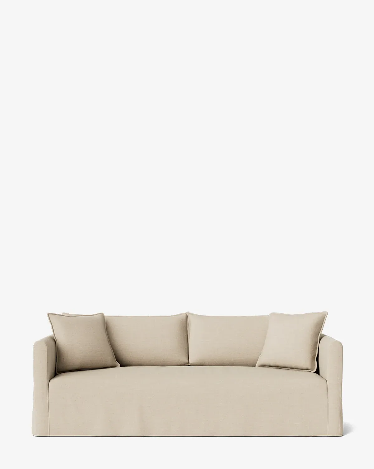 Iman Slipcover 3-Seater Sofa - Bisque Linen product