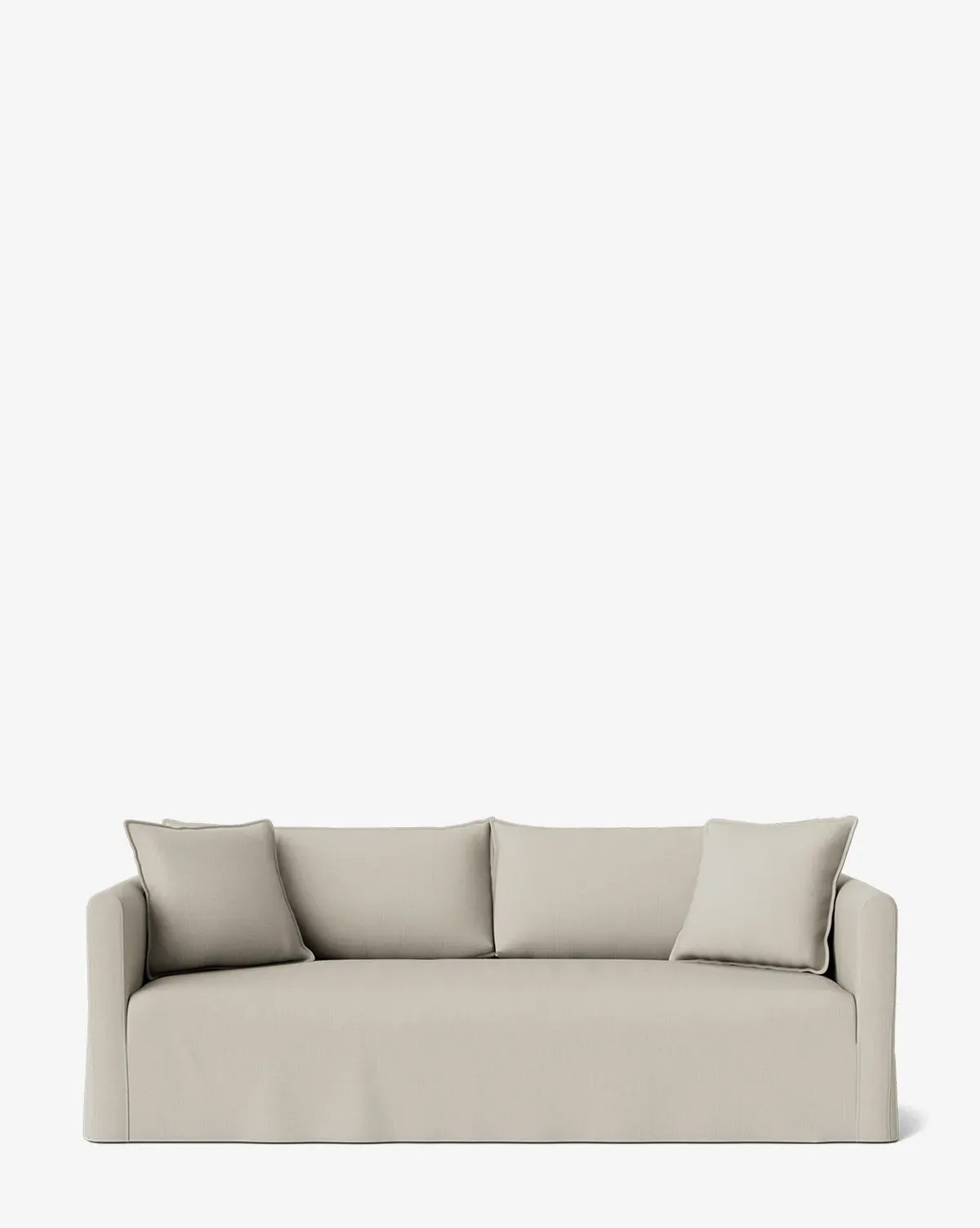 Iman Slipcover Sofa 90" - Basalt Belgian Linen product