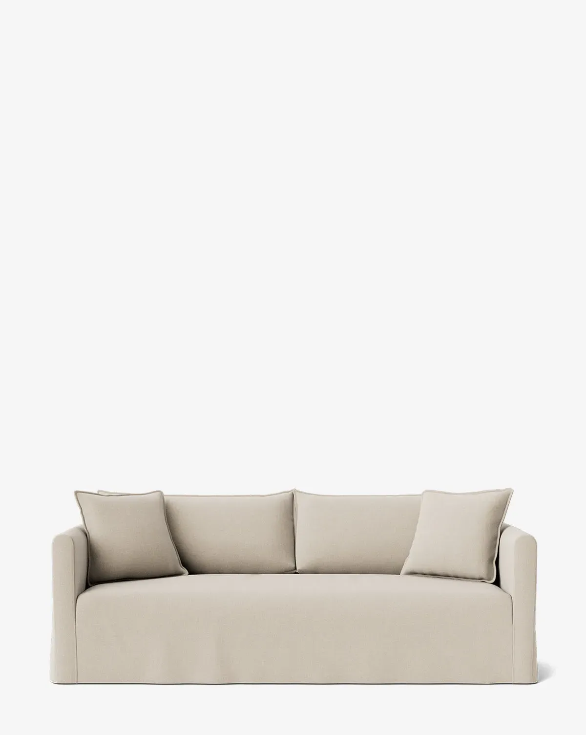 Iman Slipcover Sofa 90" - Macadamia, Linen product