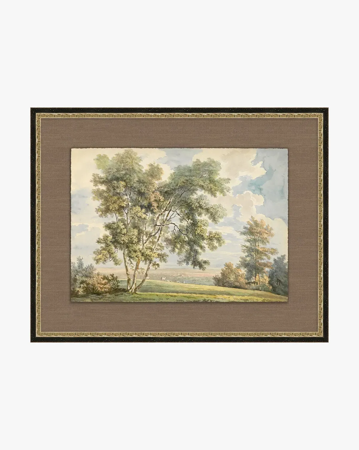 In the Orchard Framed Giclée Print - Black, Gold product