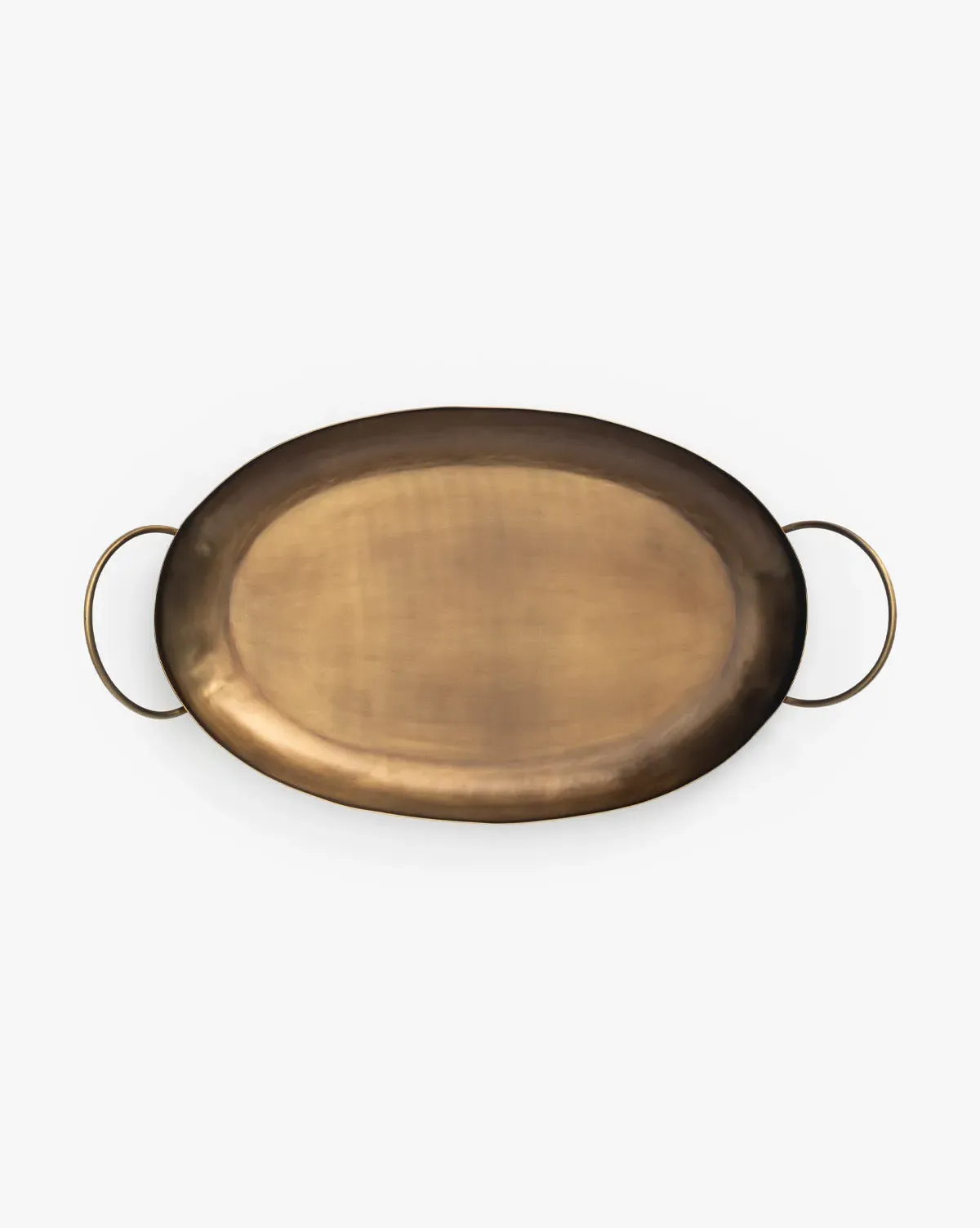 Ipswich Oval Metal Tray - Brass product