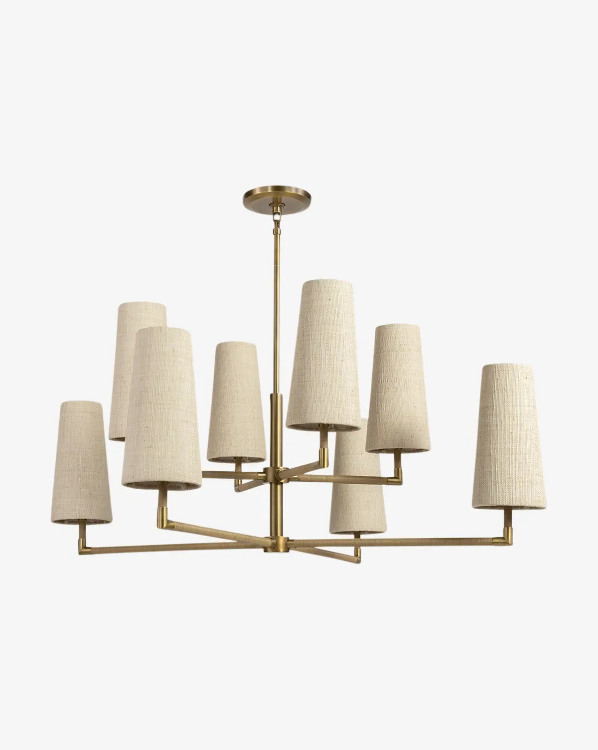 Irving Chandelier - Leather, Raffia product