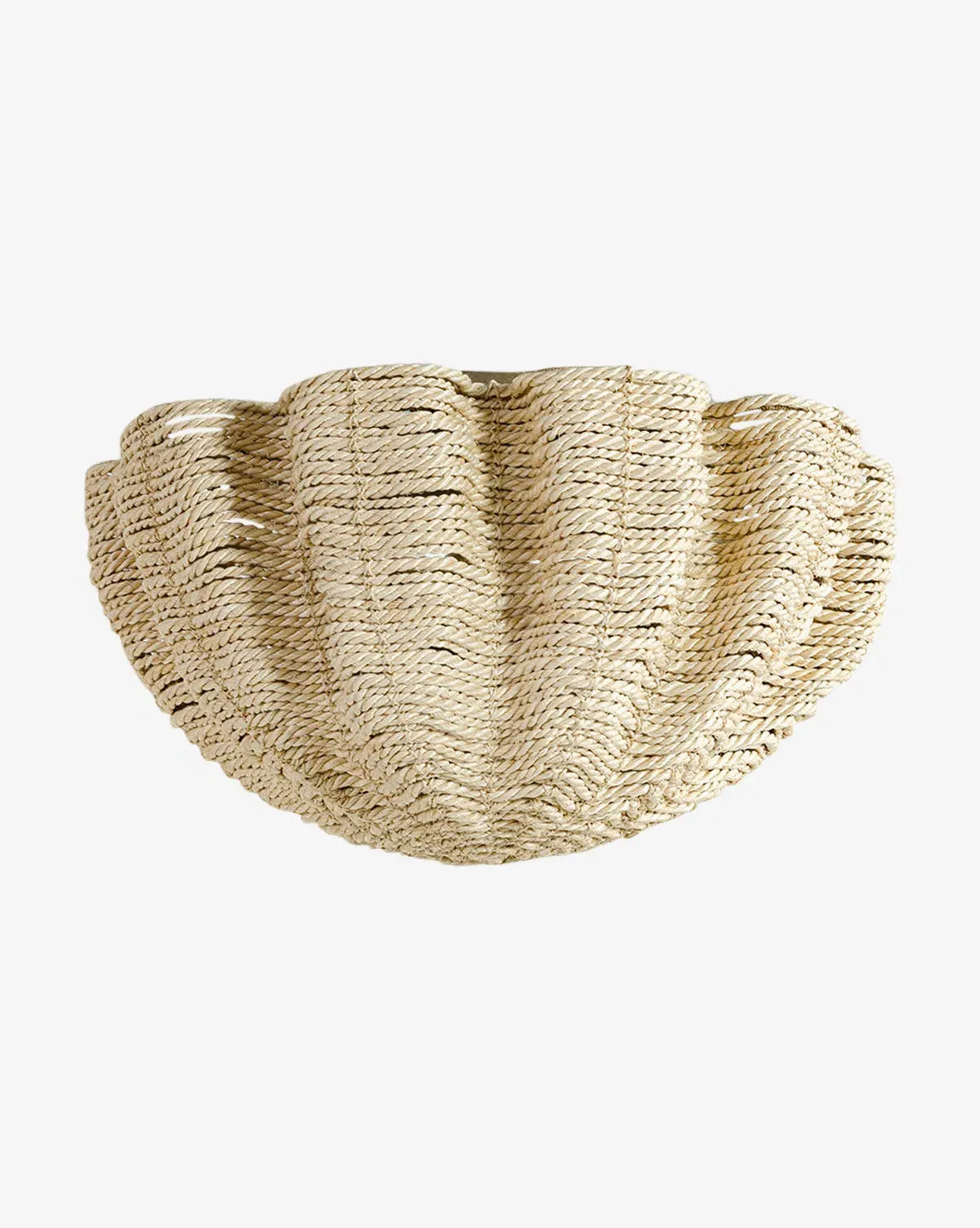 Isla Flush Mount - Abaca Rope, Powder-Coated Metal product