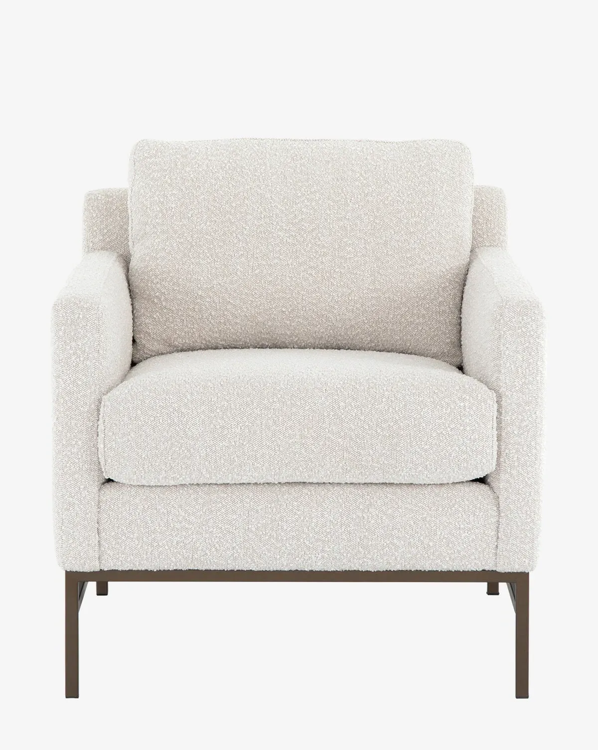 Ivan Lounge Chair - Upholstered Fabric, Bronze Iron product