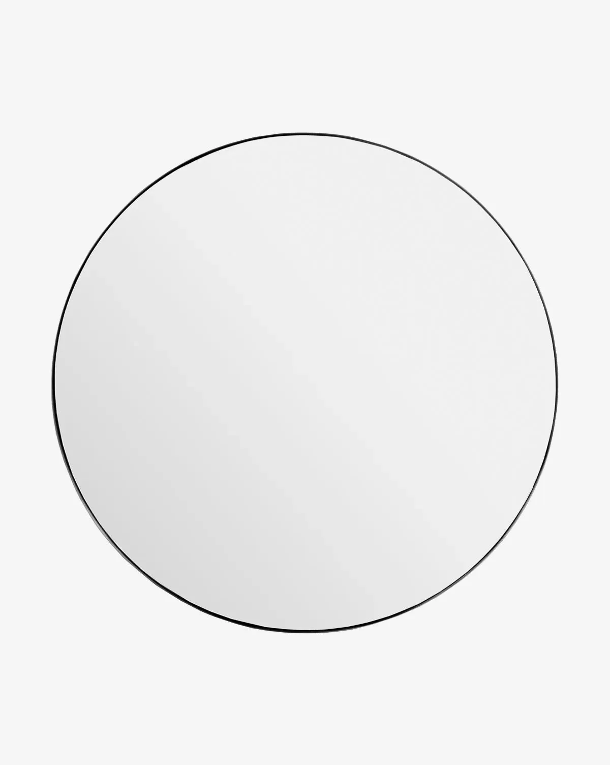 Jace Inset Round Wall Mirror - Matte Black, Iron product