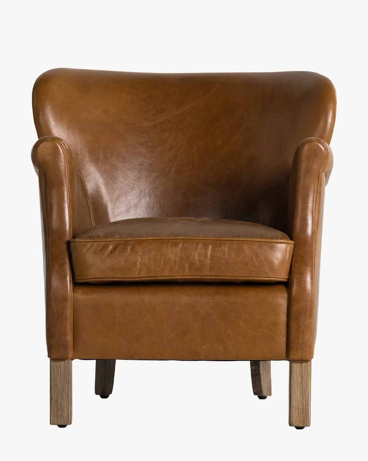 Jarah Lounge Chair - Camel, Top-Grain Leather product