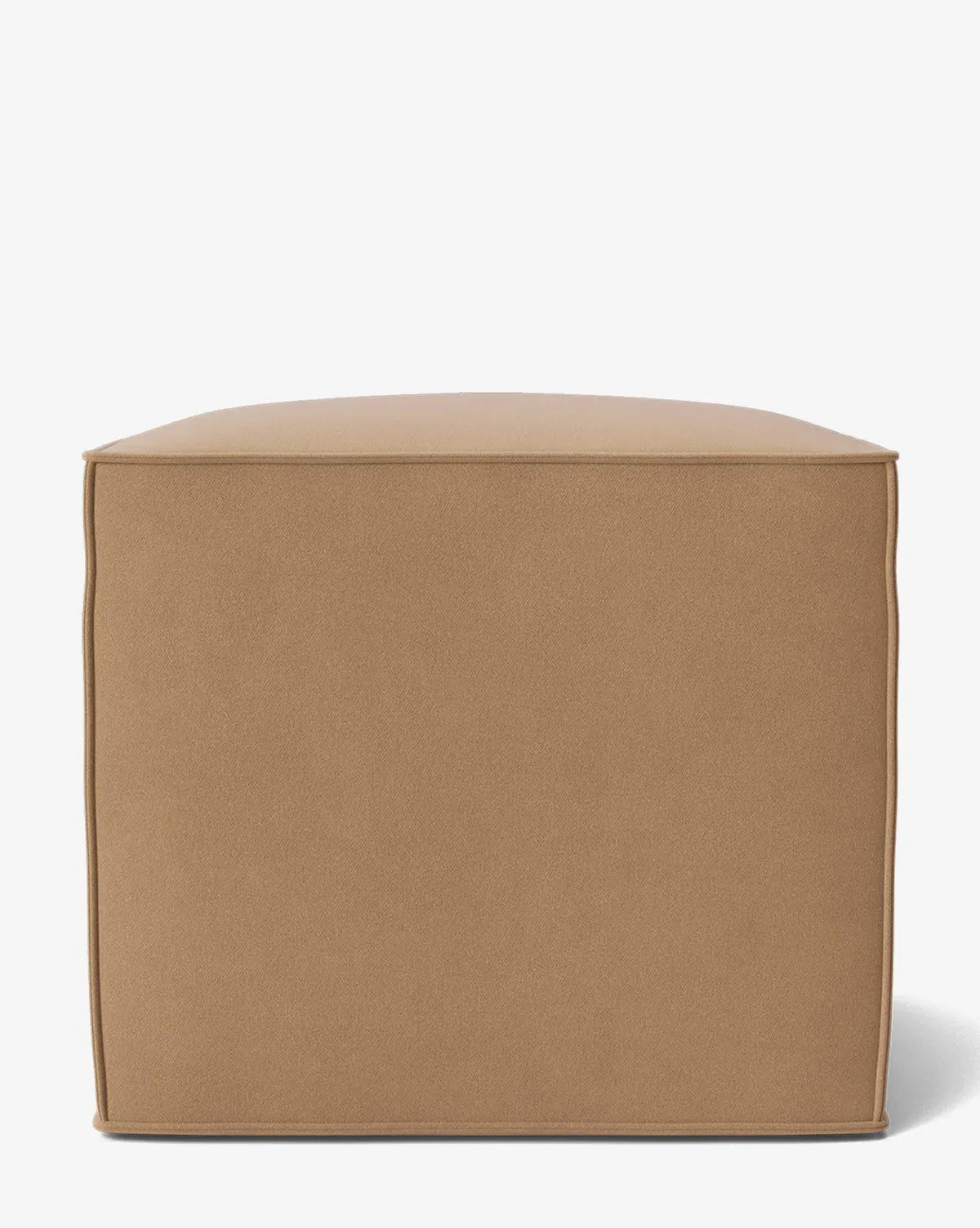 Johannes Cube Ottoman - Toffee, Velvet product