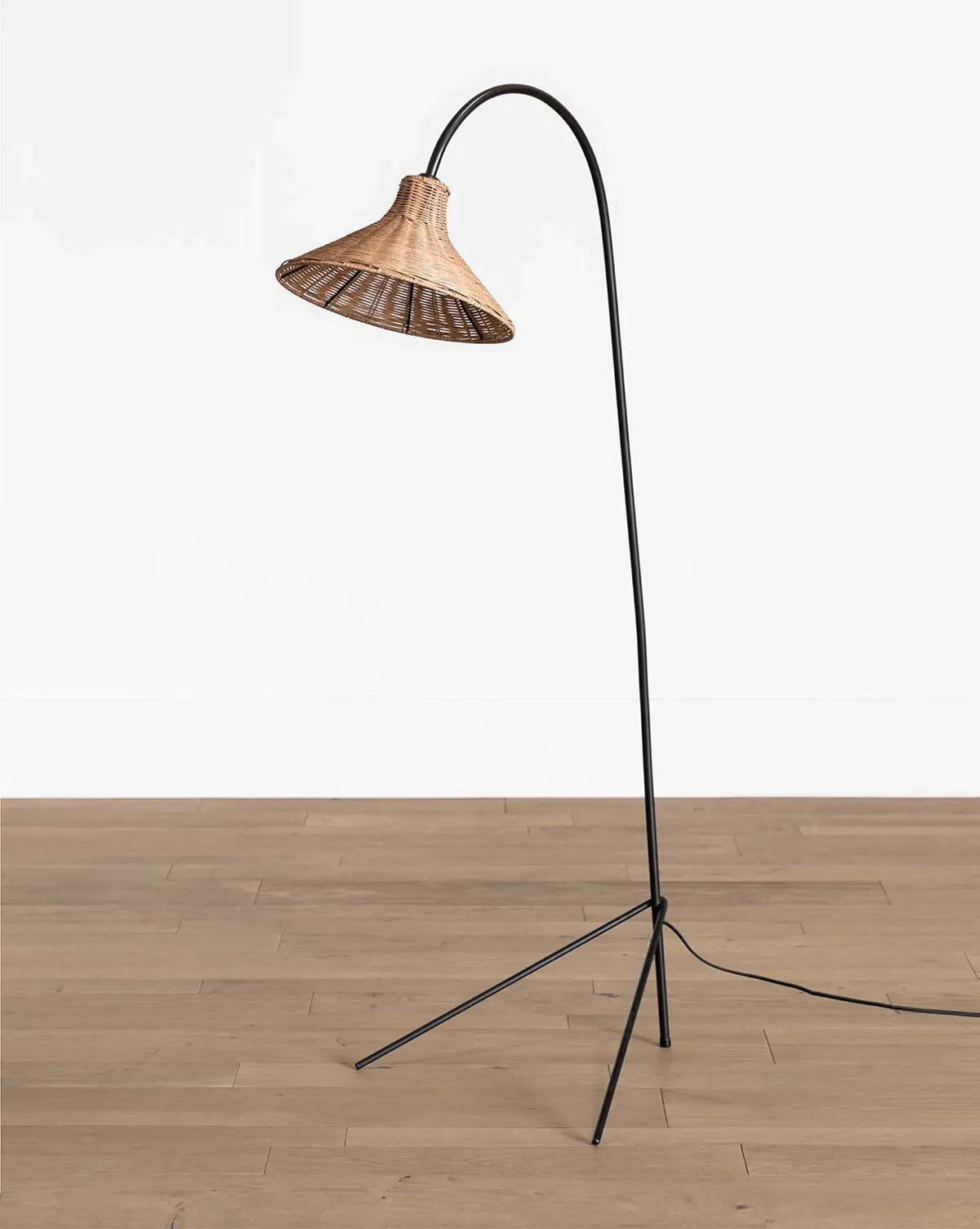 Johanson Woven Floor Lamp - Rattan, Antique Bronze product
