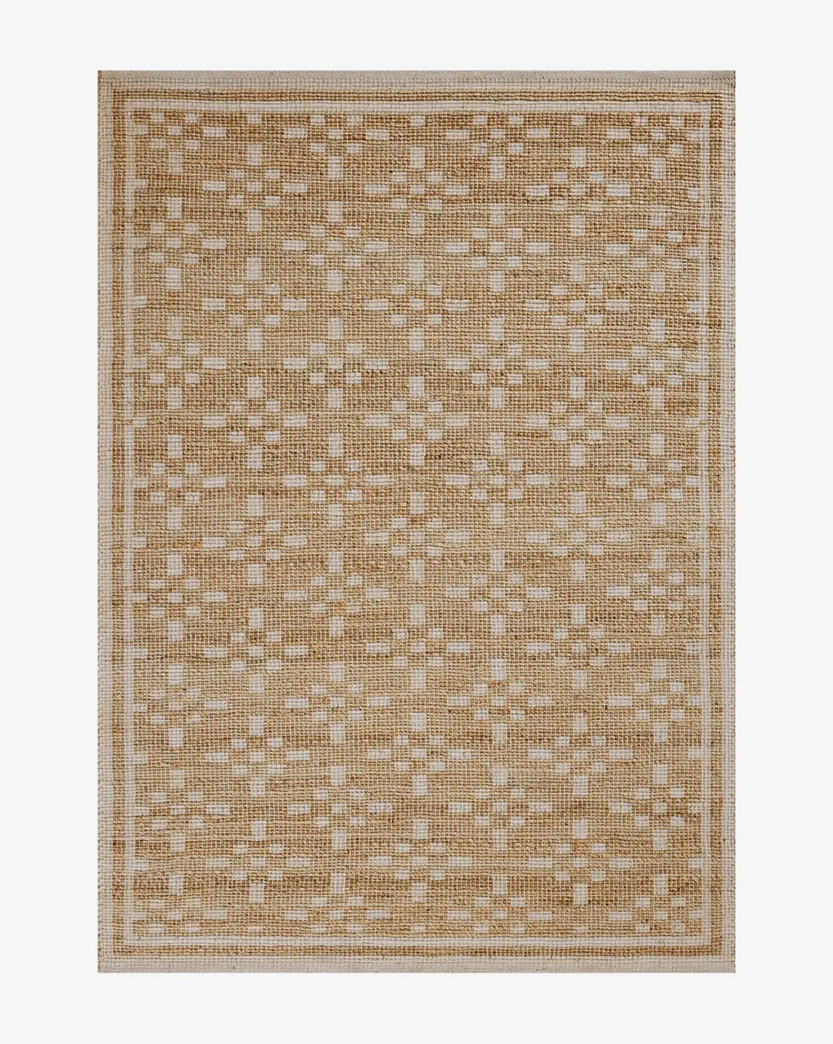 Judy Collection No. 7 Small Rug - Ivory, Jute product