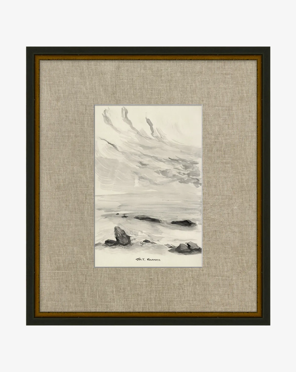 July in Kalamata Giclee Print - Black, Gold product