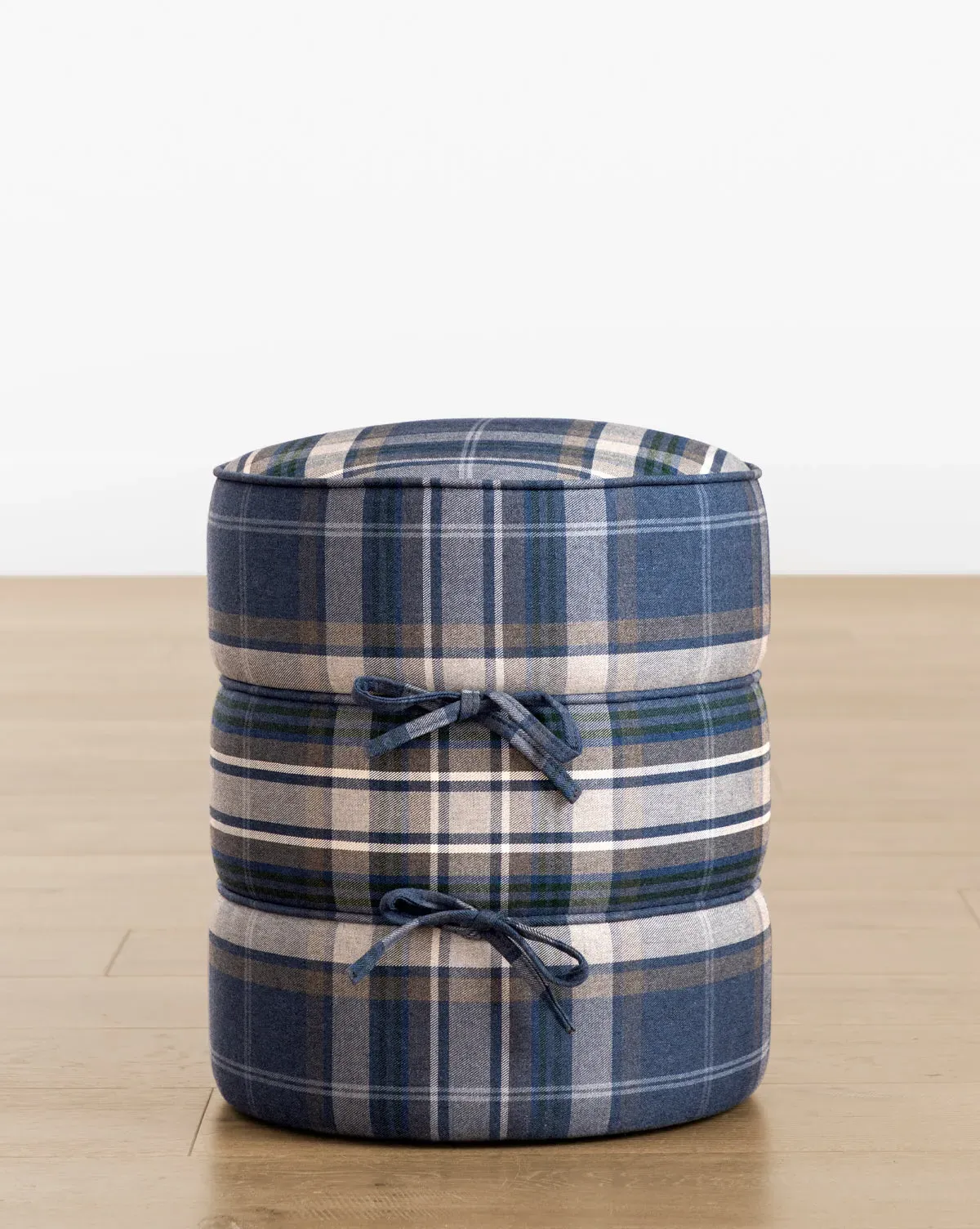 June Small Ottoman - Indigo, Woven product