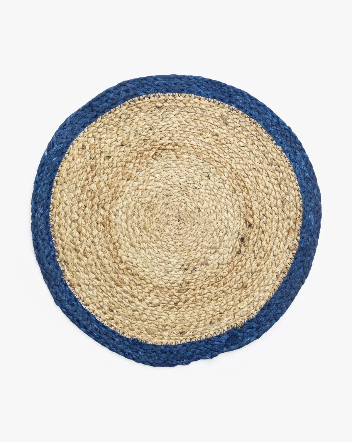Jute Border Placemats Set of 8 - Navy, Jute product