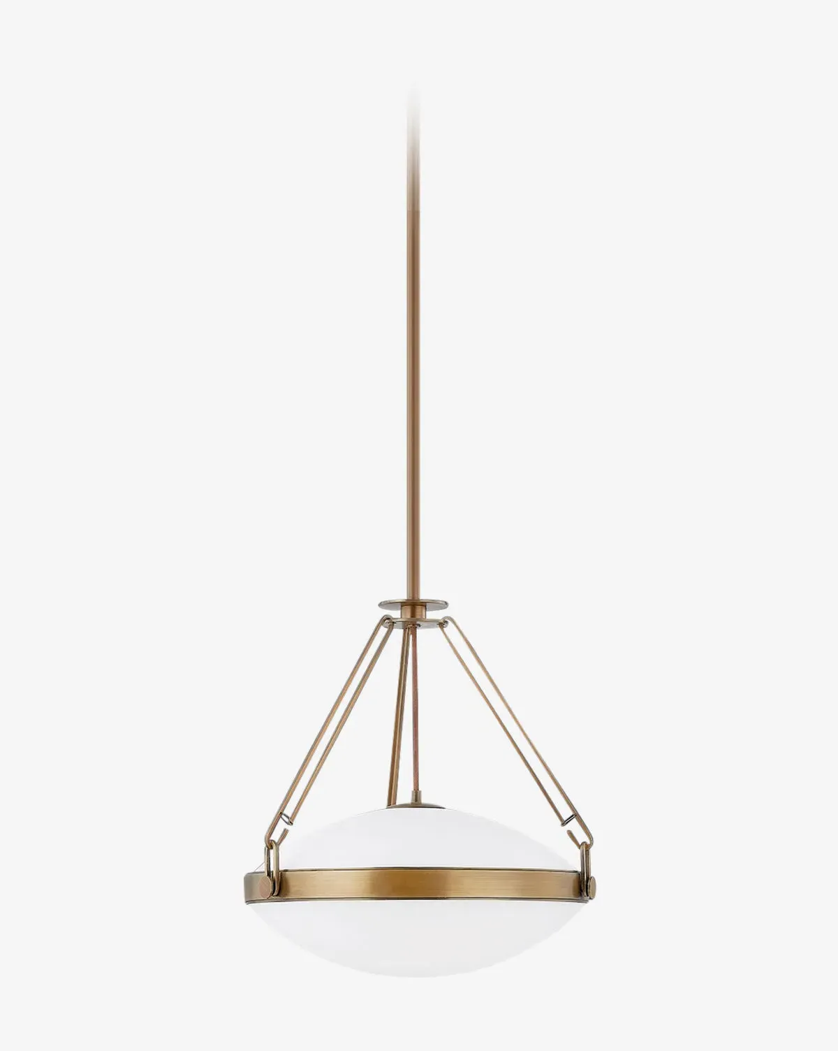 Kade Small Pendant Light - Brass, Opal Glass product