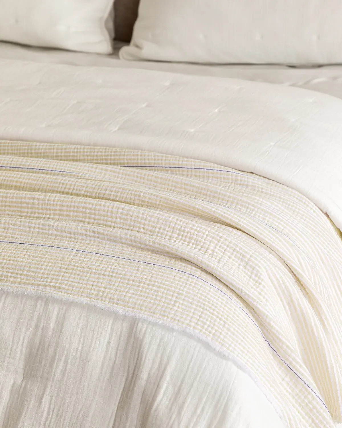 Keats Full/Queen Coverlet - Cream, Cotton product