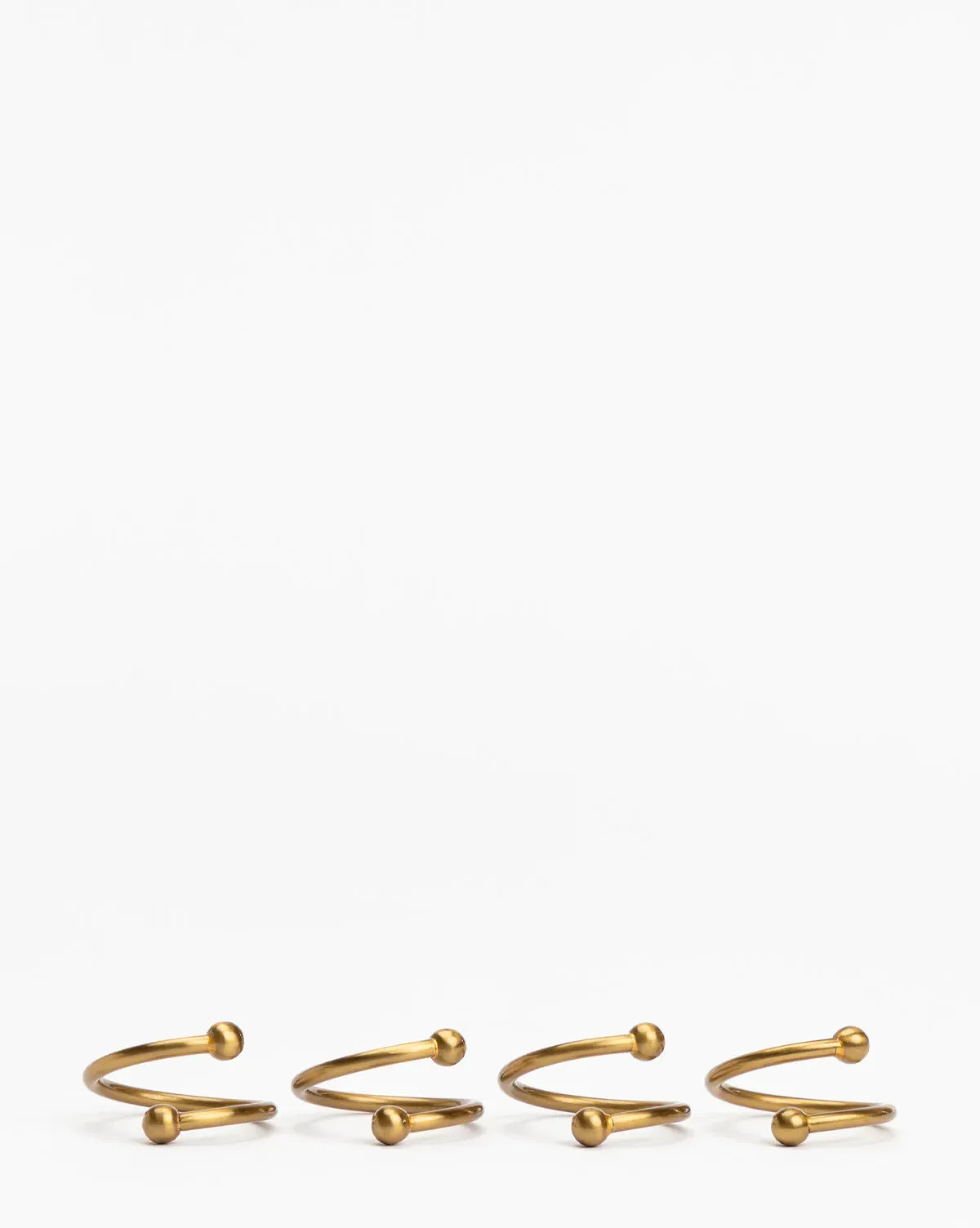 Kinne Metal Napkin Rings Set of 4 - Brass product