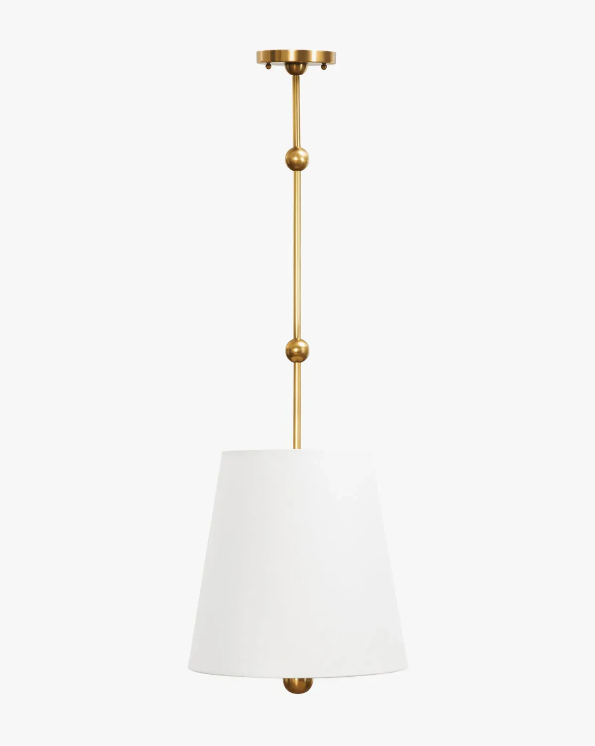 Kipling Small Pendant Light - Linen, Antique Brass product