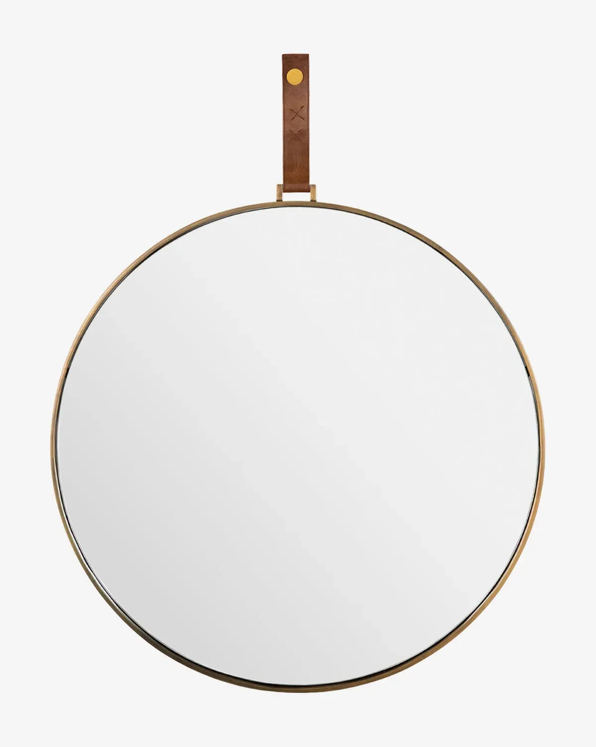 Laila Circle Mirror - Antique Brass, Iron product