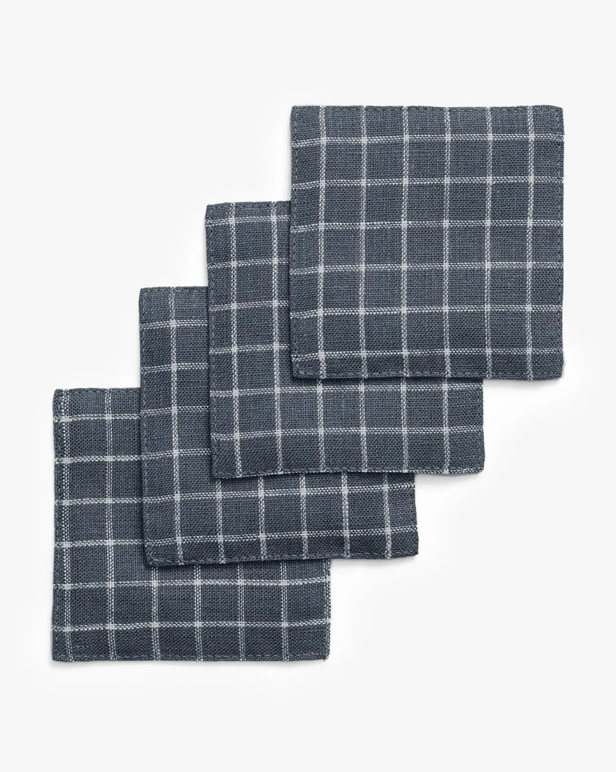 Lancaster Linen Coaster Set of 4 - Navy, Linen product