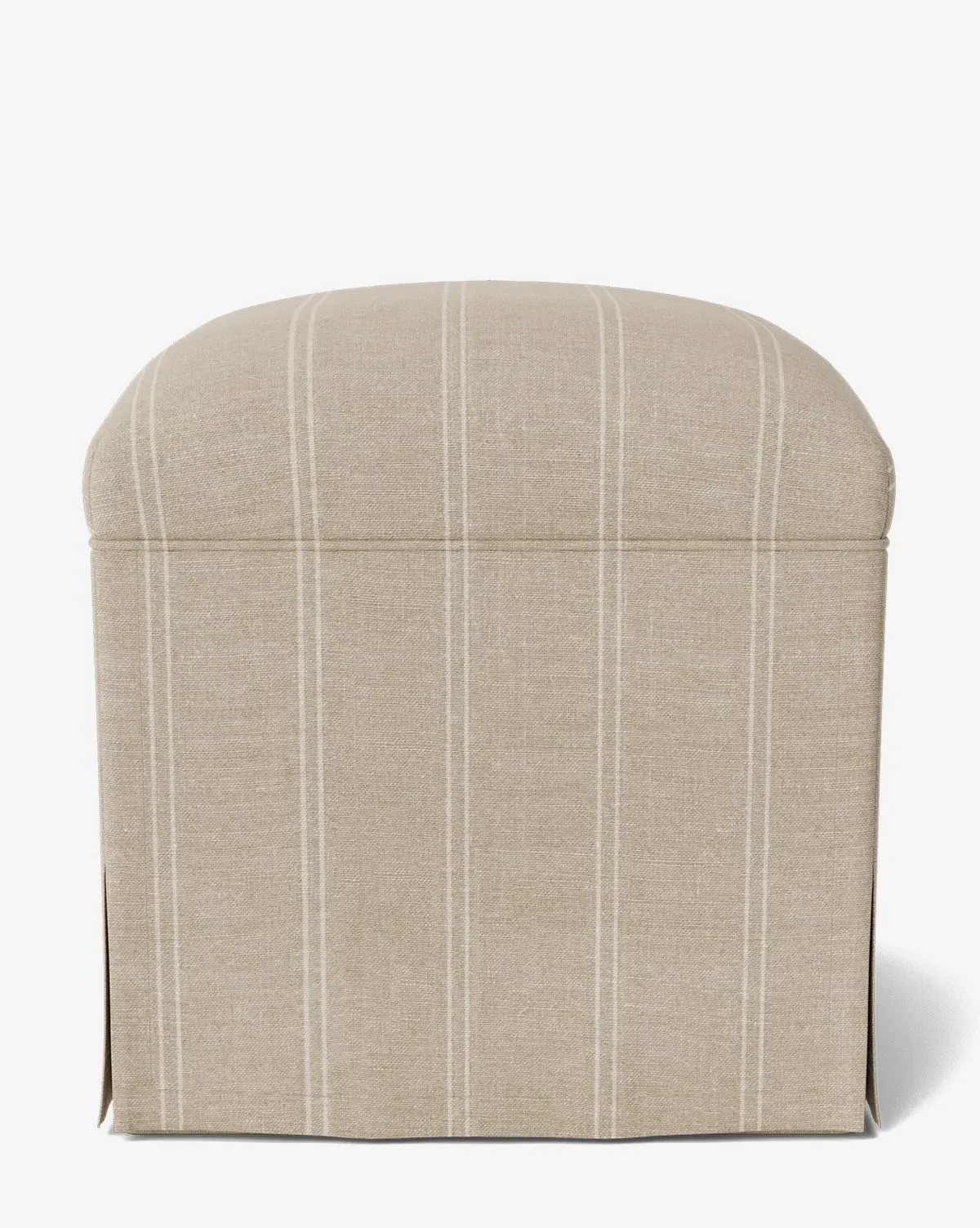 Latimer Ottoman - Oatmeal & Ivory Stripe Linen product