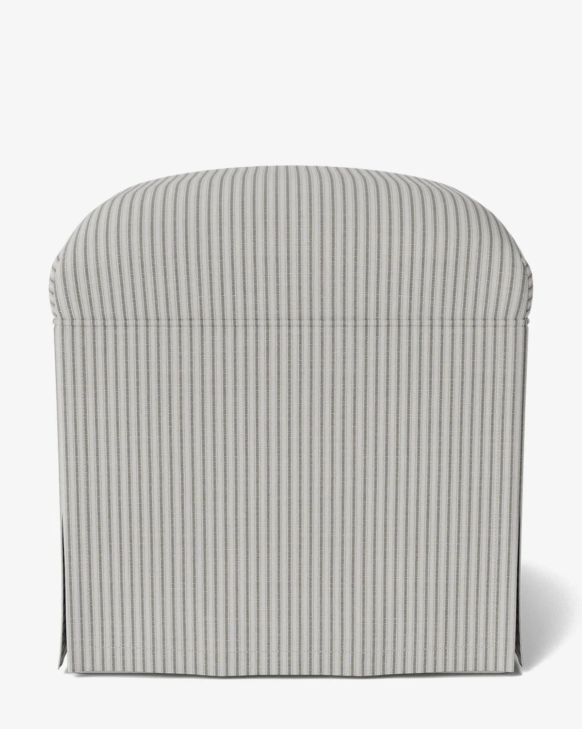 Latimer Ottoman with Faux Slip Skirt - Taupe product