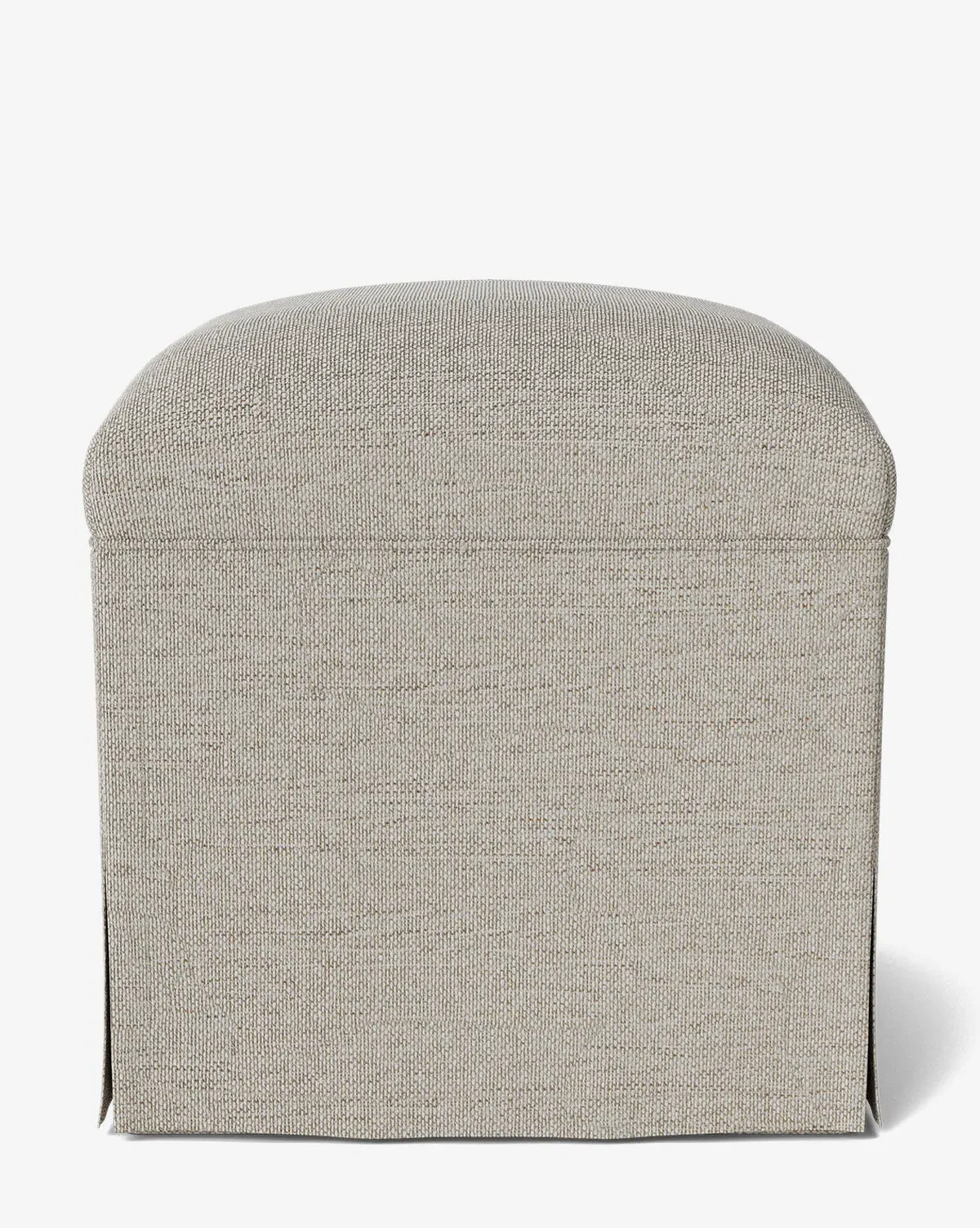 Latimer Ottoman with Faux Slip Skirt - Twine, Crypton product