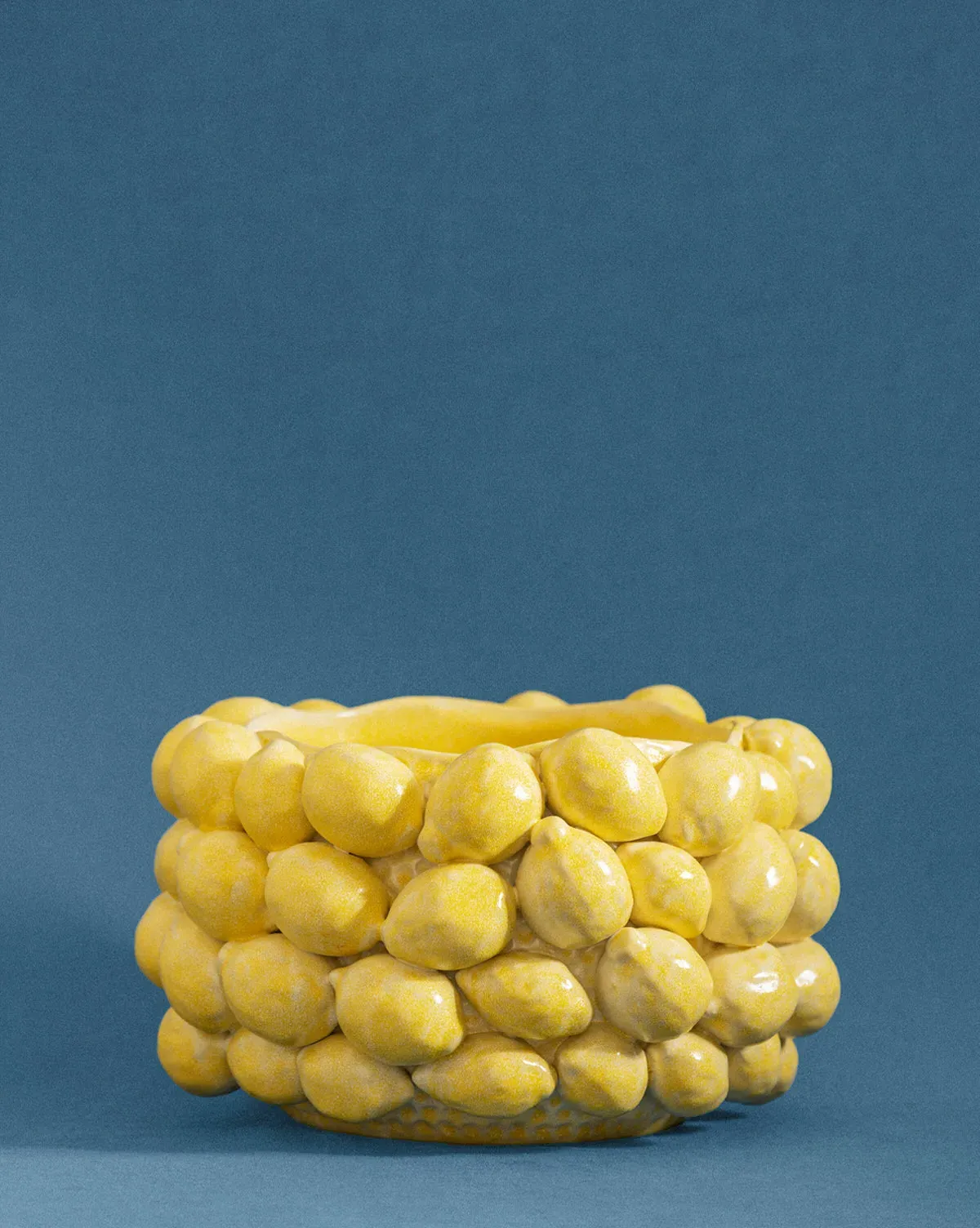 Layered Lemon Small Decorative Bowl - Ceramic product