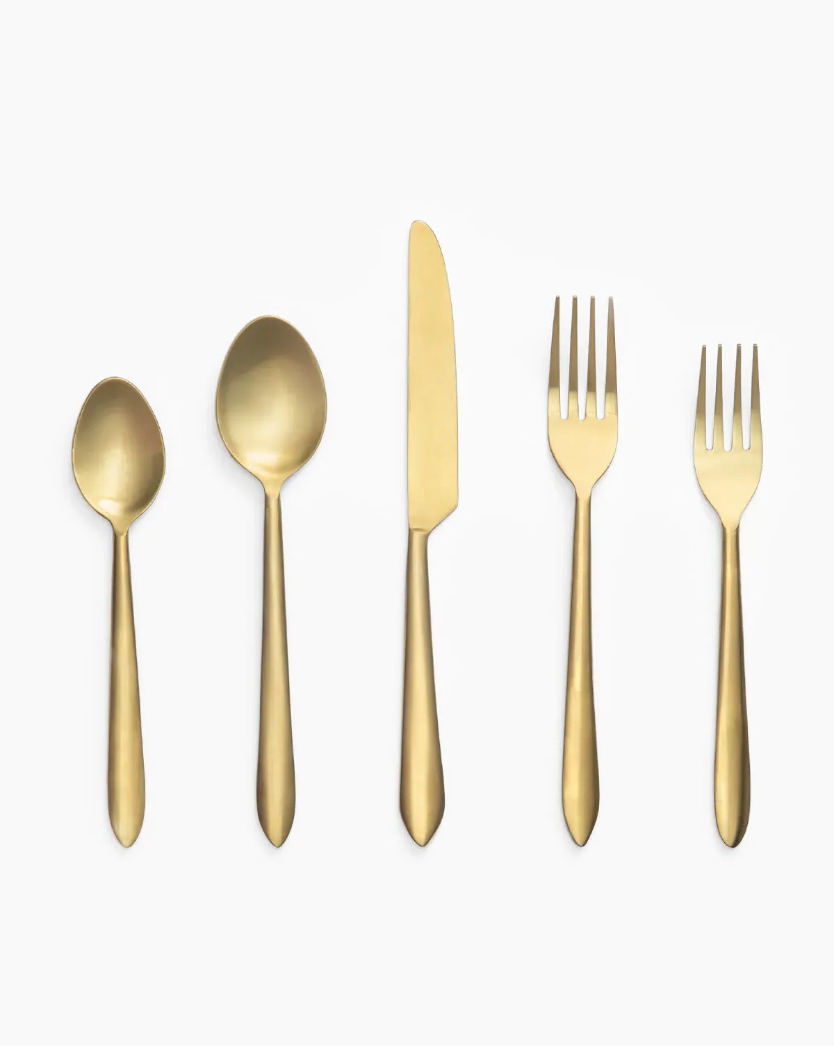 Lilia Flatware Set of 5 - Brass, Stainless Steel product