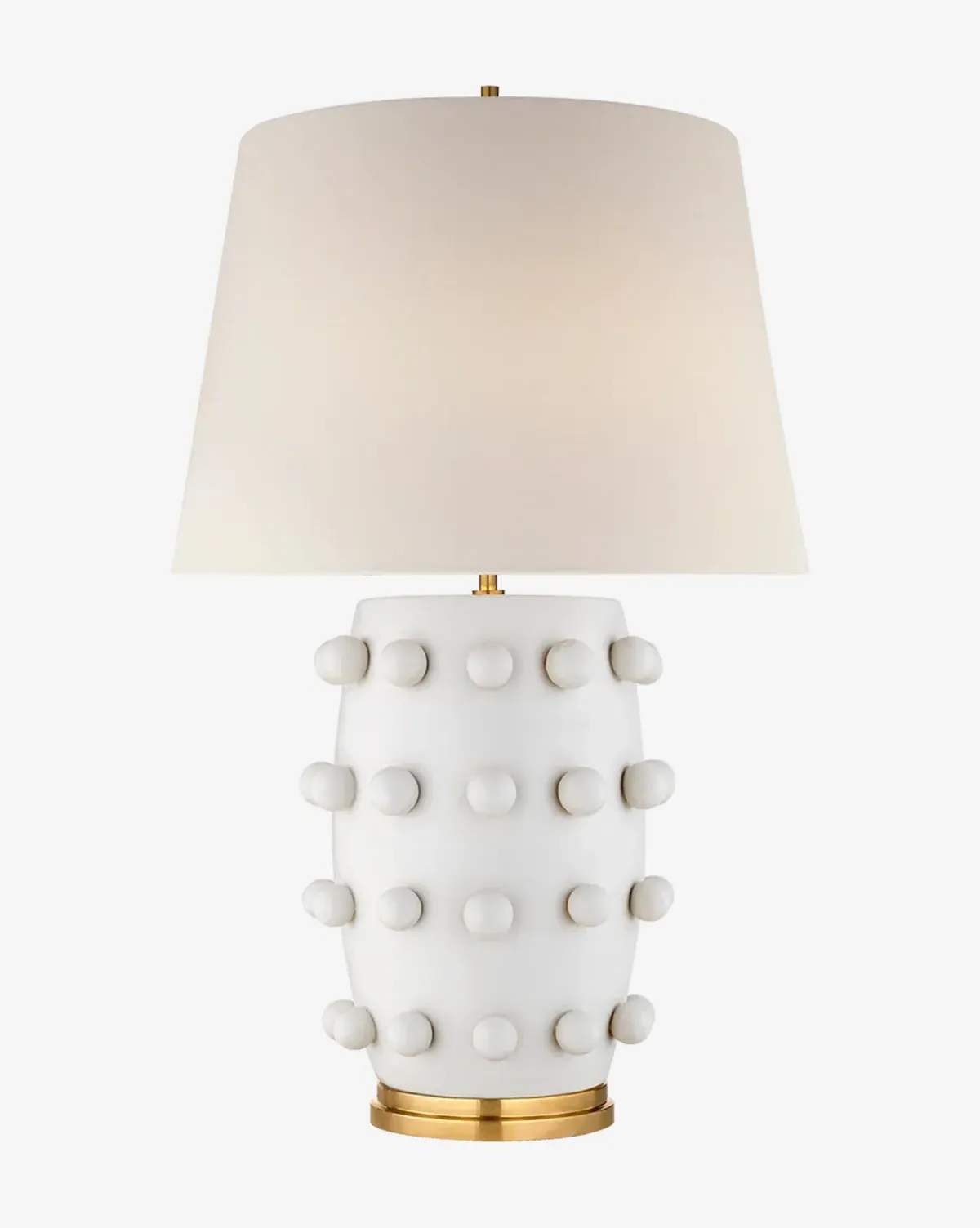 Linden Medium Table Lamp - White, Plaster product