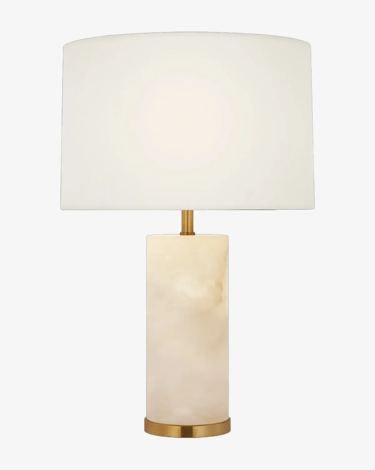 Lineham Cordless Accent Lamp - Alabaster, Brass product