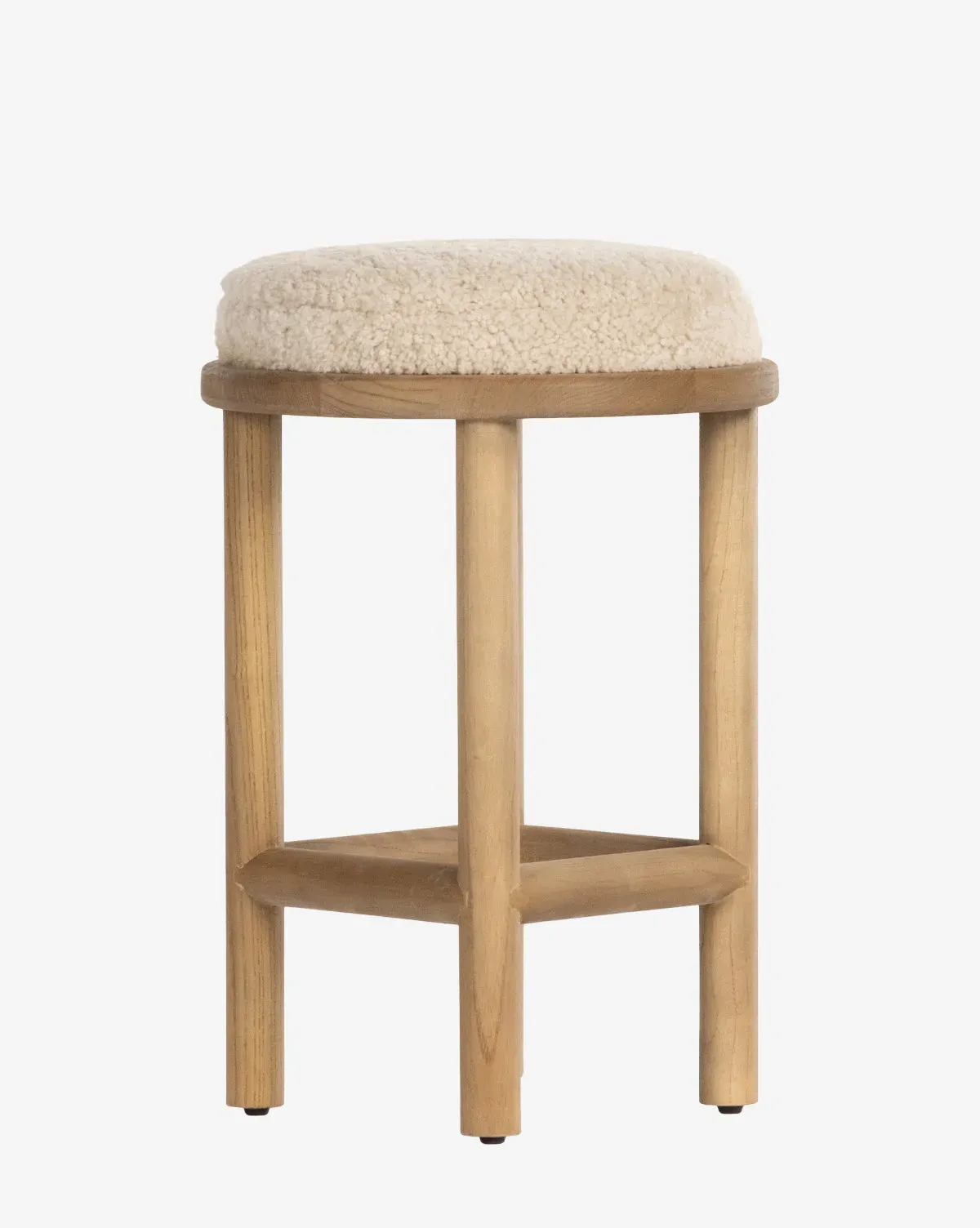 Linus Counter Stool - Beige, Shearling product