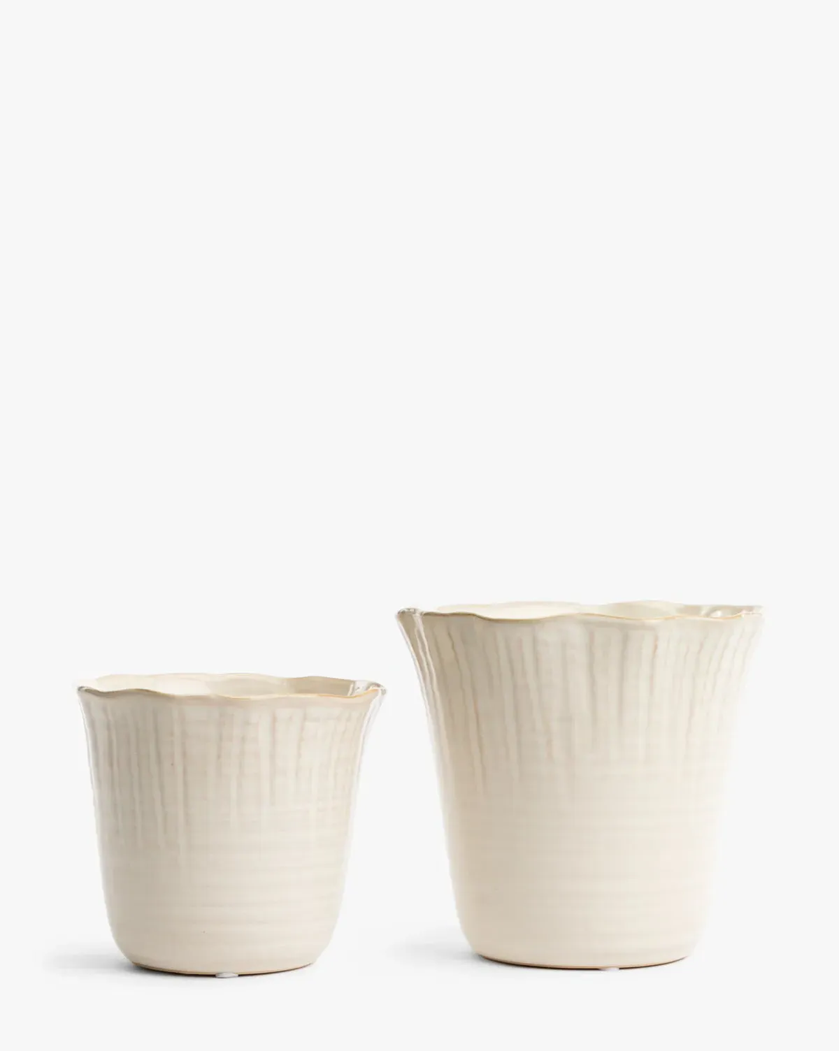 London Ceramic Planters Set of 2 - Cream product