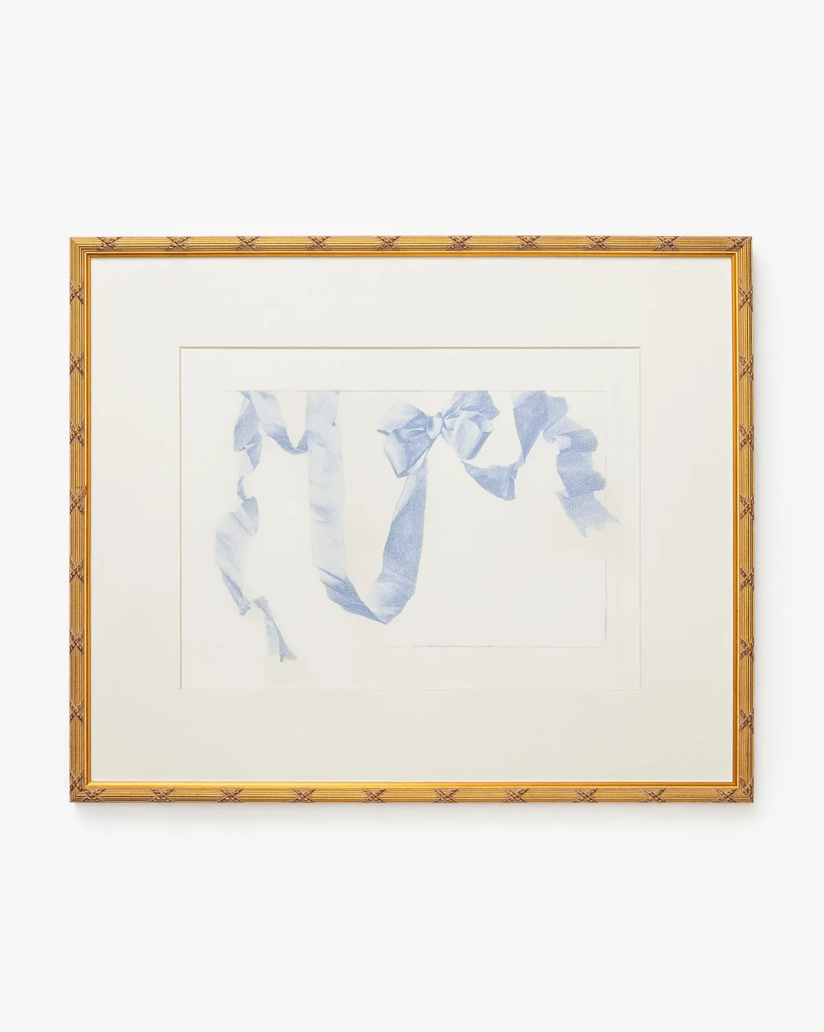 Loose Ribbons Framed Giclee Print - Gold product