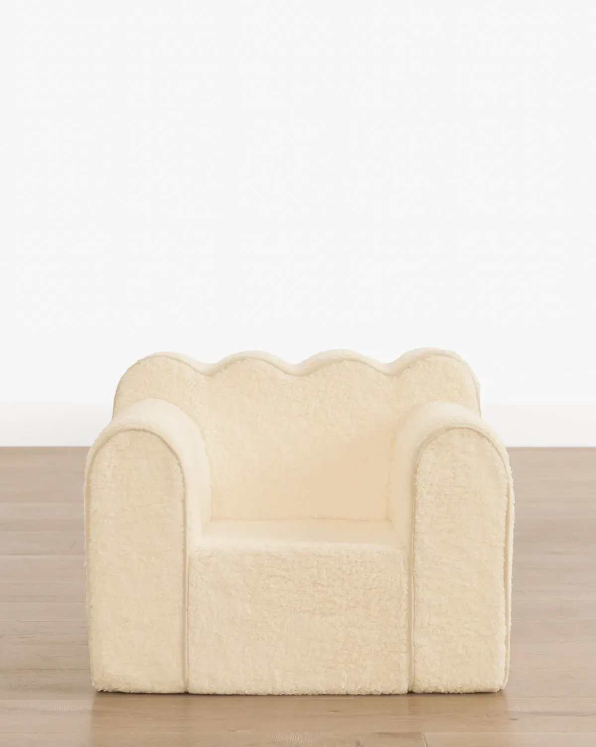 Luciana Kids Chair - Ivory, Sherpa Fabric product