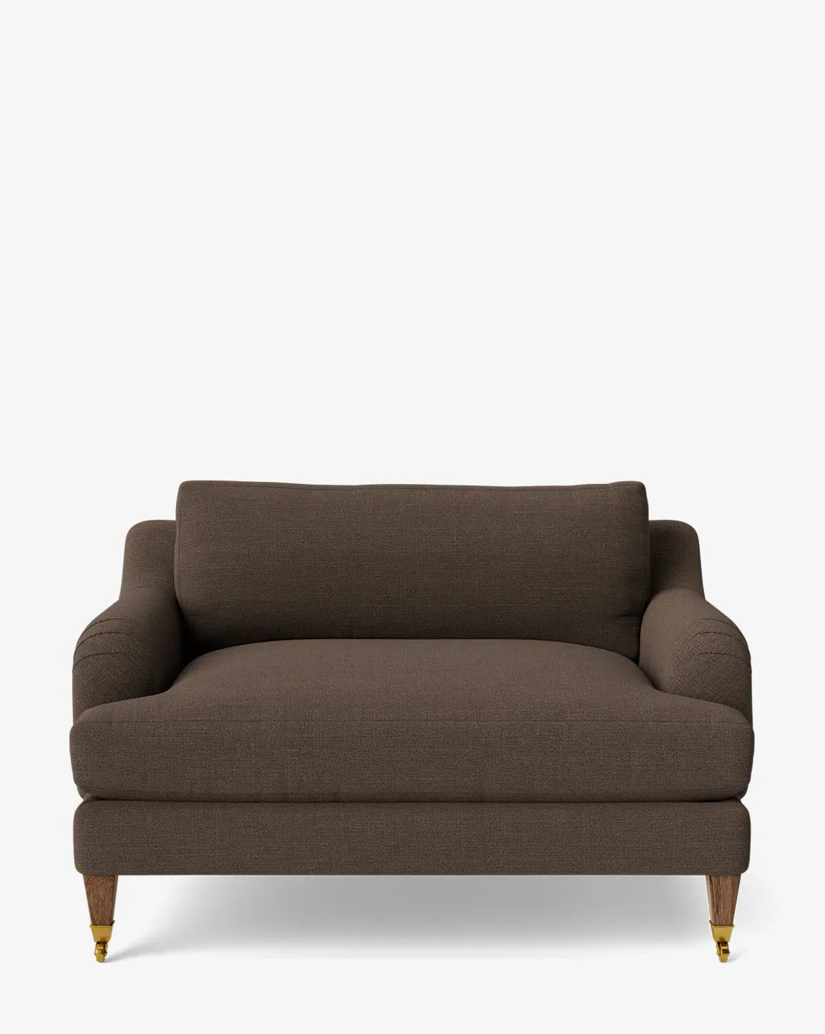 Lucille English Roll Arm Chair and a Half - Coffee, Crypton product