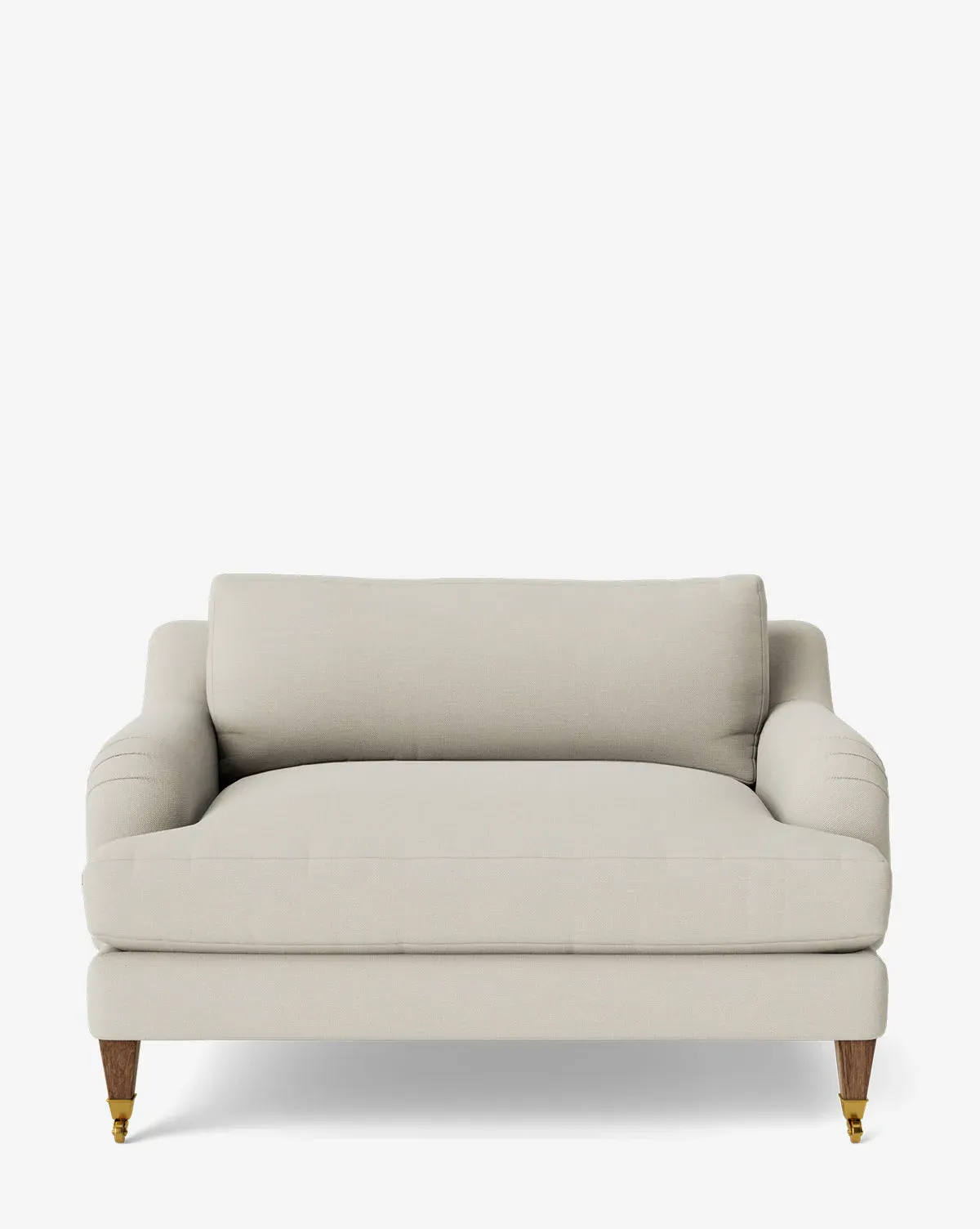 Lucille English Roll Arm Chair and a Half - Egret, Perennials product