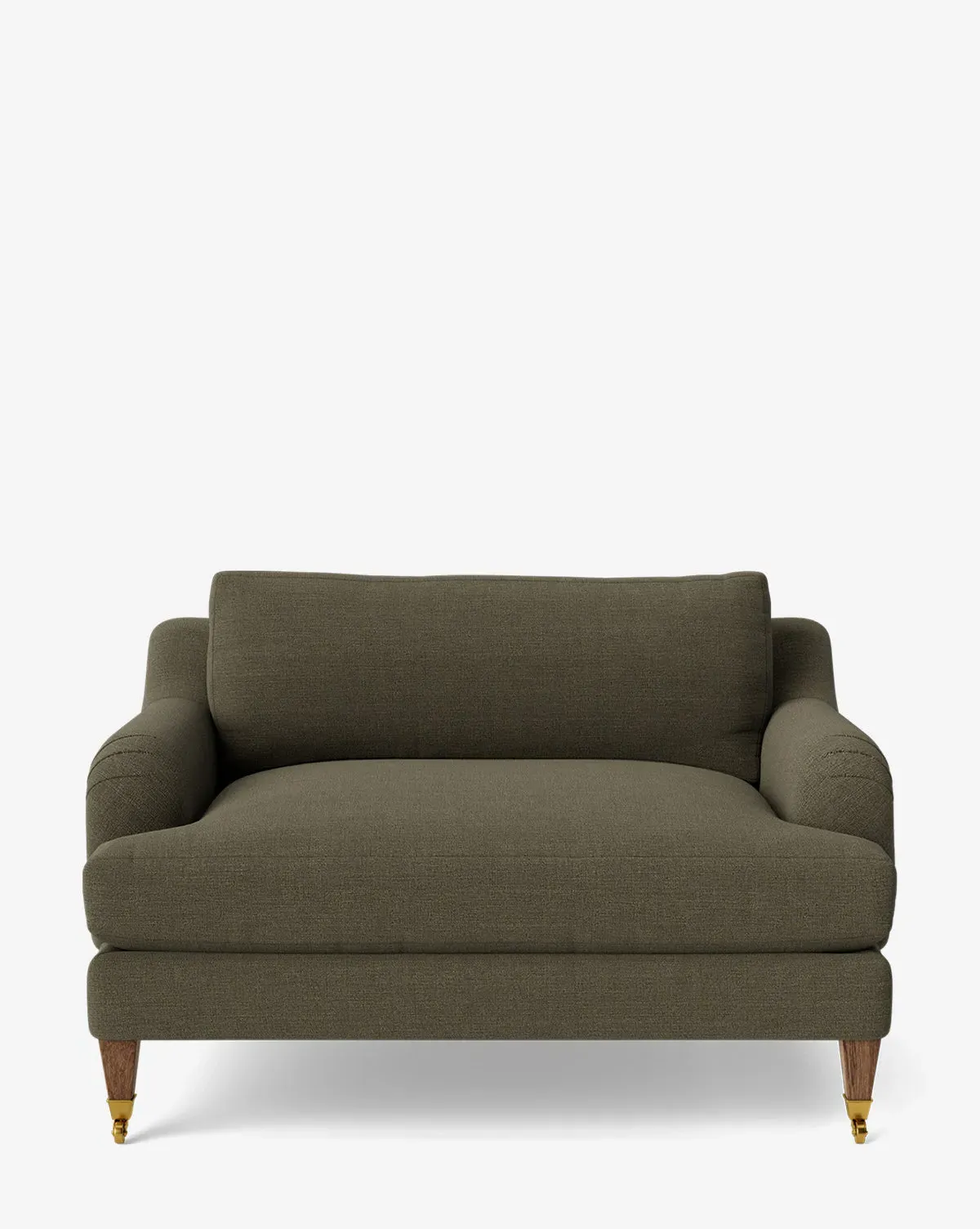Lucille English Roll Arm Chair and a Half - Thyme, Crypton product