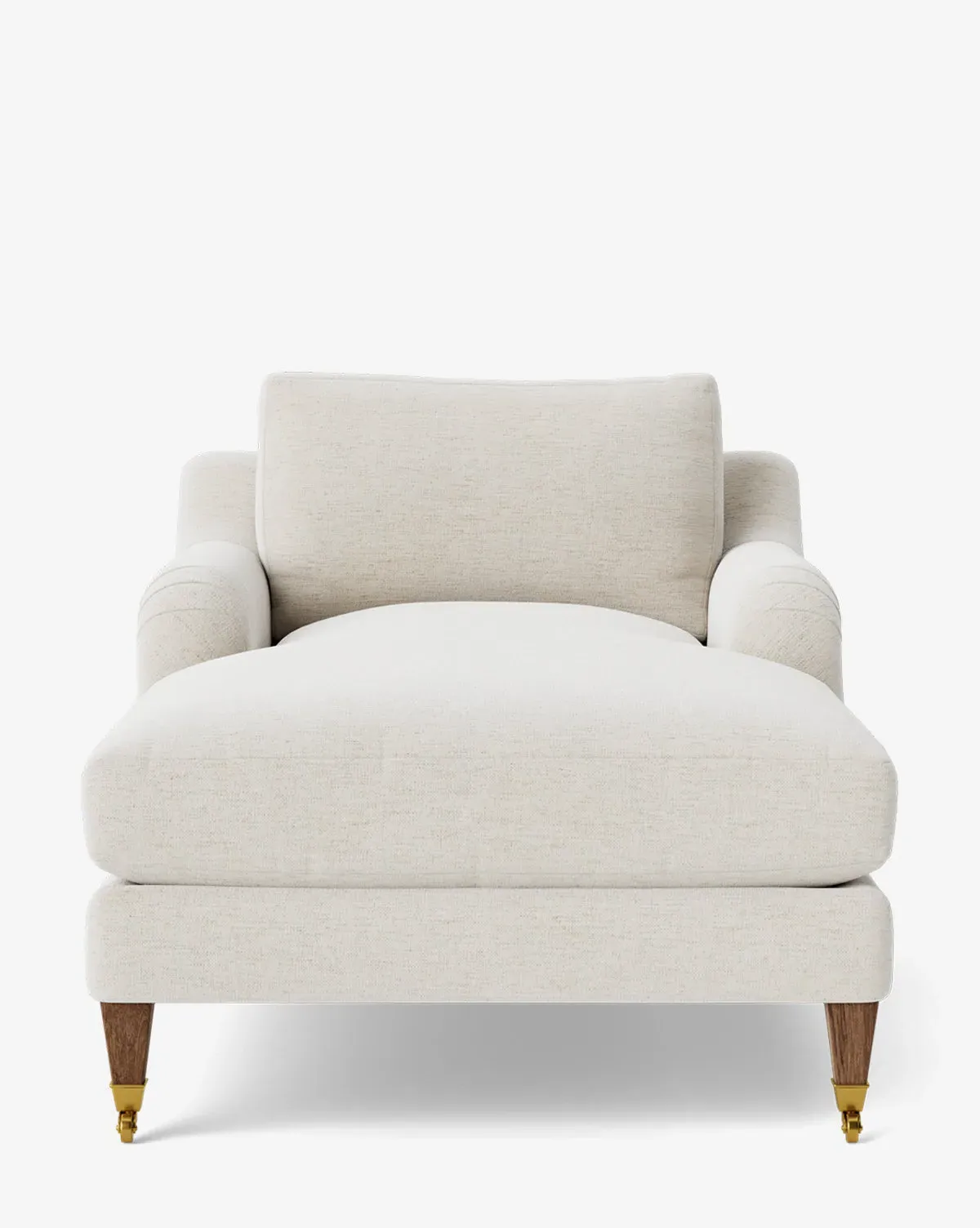 Lucille English Roll Arm Chaise Lounge - Alabaster, Crypton product