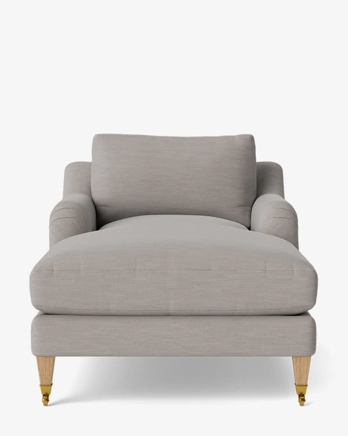 Lucille English Roll Arm Chaise Lounge - Nickel, Perennials product