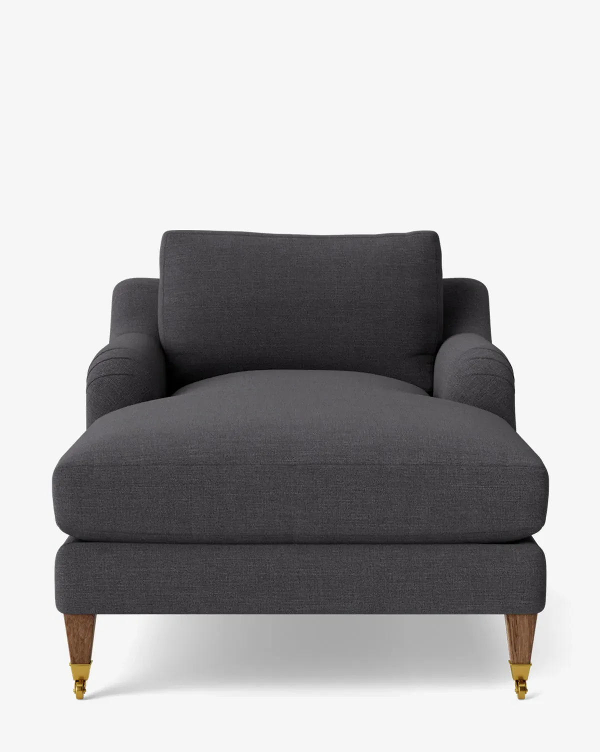 Lucille English Roll Arm Chaise Lounge - Slate, Crypton product