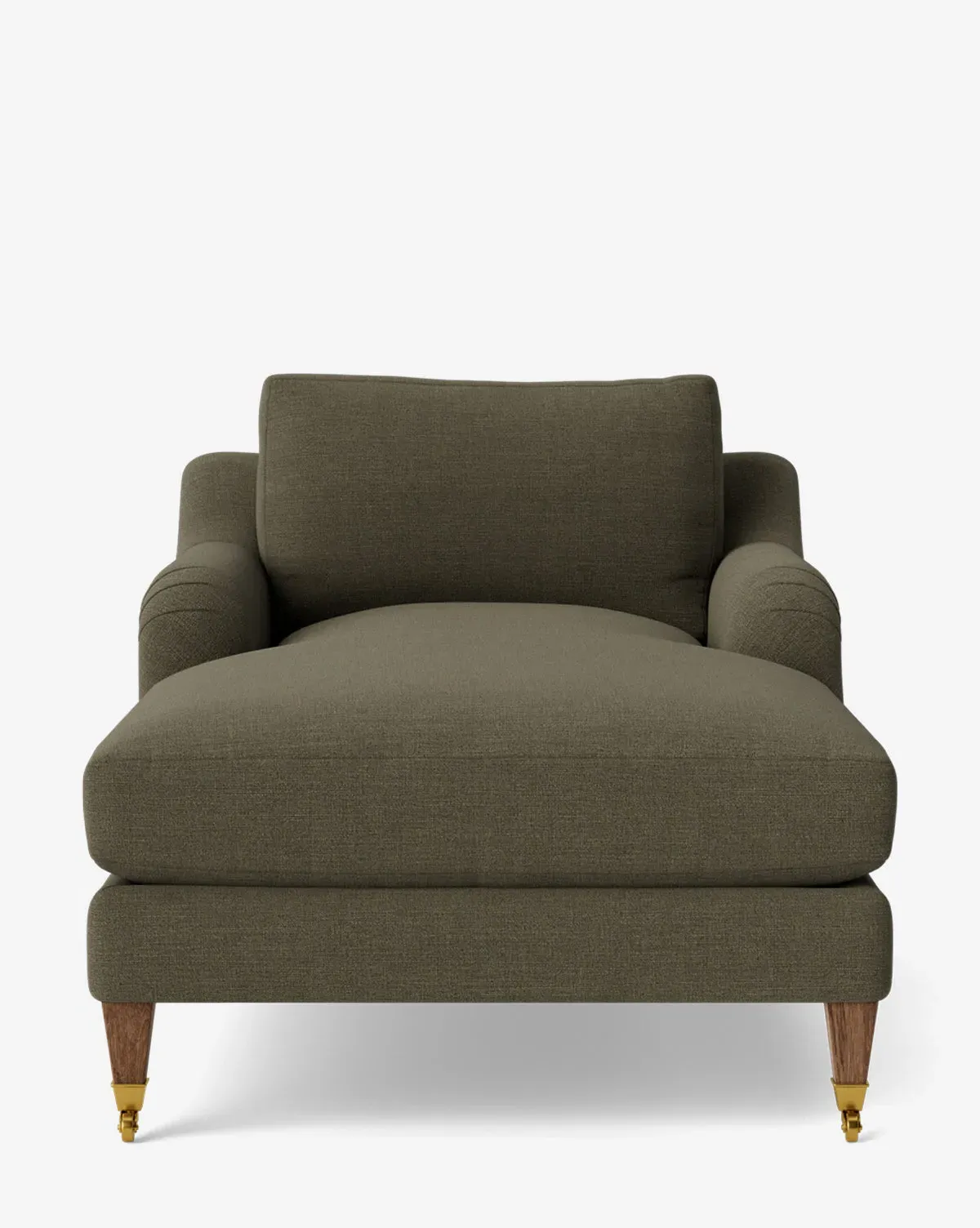 Lucille English Roll Arm Chaise Lounge - Thyme, Crypton product