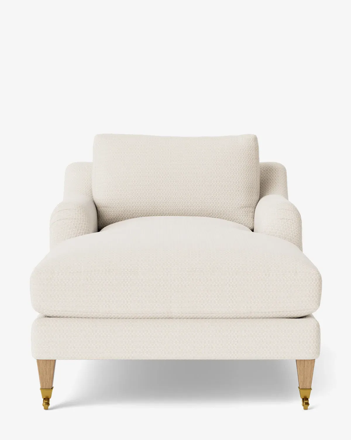 Lucille English Roll Arm Lounge Chair - Almond, Crypton product