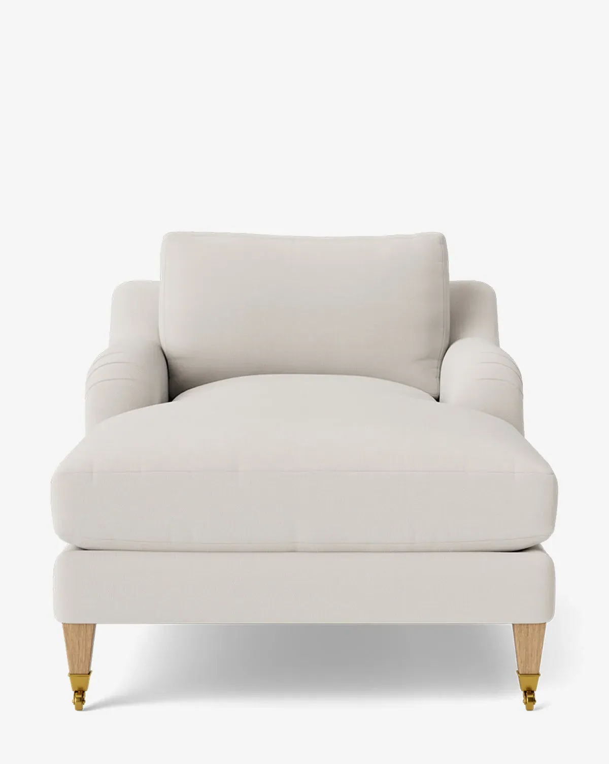 Lucille English Roll Arm Lounge Chair - Blanc, Crypton product