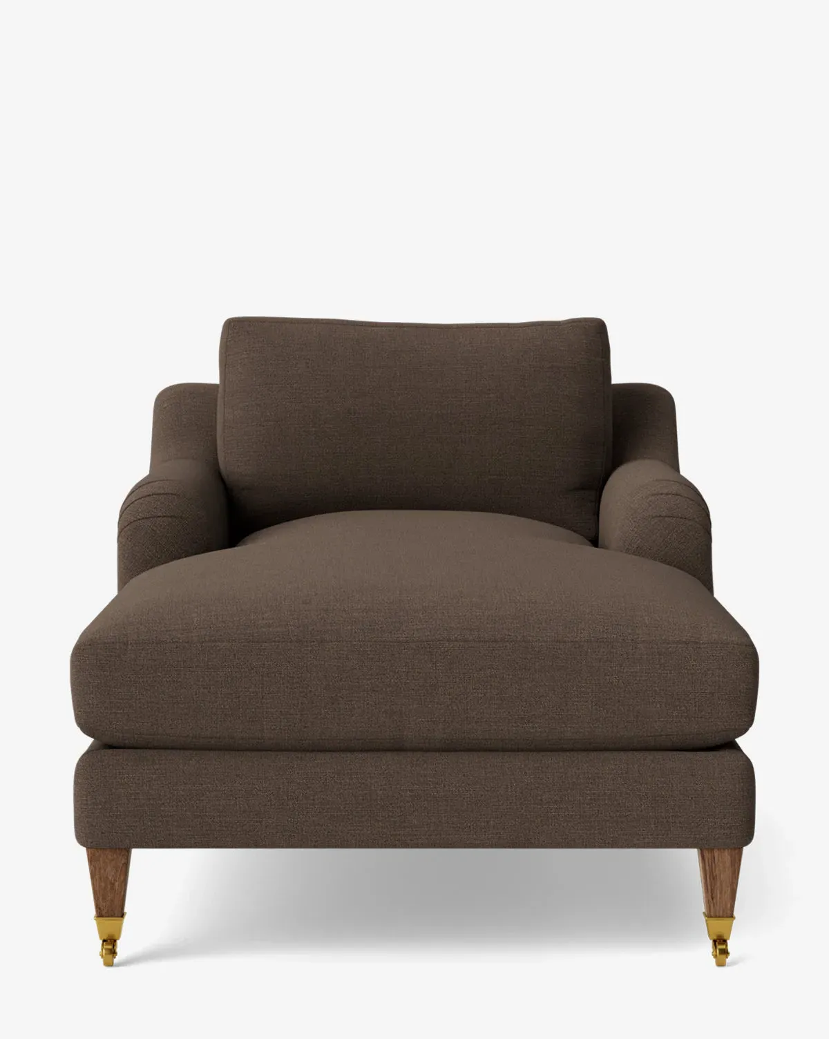 Lucille English Roll Arm Lounge Chair - Coffee, Crypton product