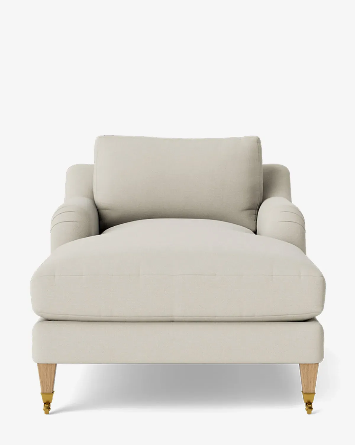 Lucille English Roll Arm Lounge Chair - Egret, Perennials product