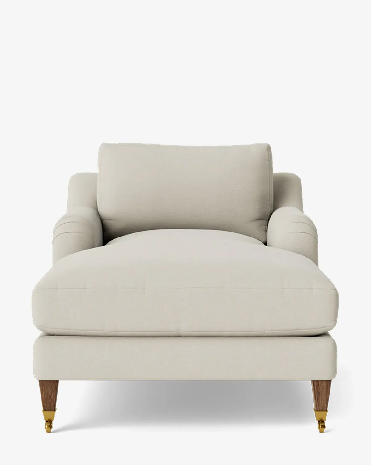Lucille English Roll Arm Lounge Chair - Egret, Perennials product